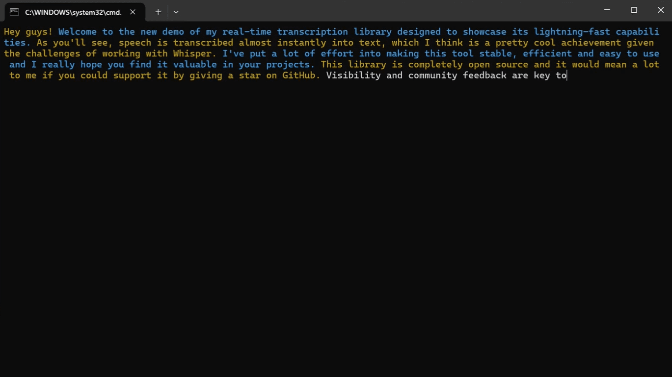 RealtimeSTT: Real-time Speech-to-Text Tool, Low-latency Speech Recognition-1
